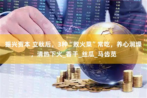 振兴资本 立秋后，3种“败火菜”常吃，养心润燥，清热下火_香干_丝瓜_马齿苋