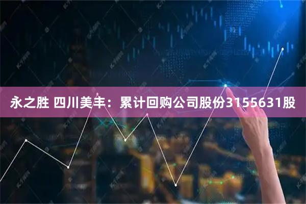 永之胜 四川美丰：累计回购公司股份3155631股